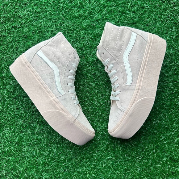 Vans Sk8 Hi Tapered Stackform Suede Shell Platform - Picture 6 of 9